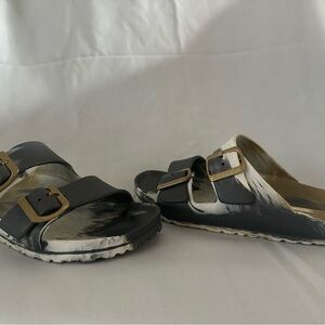Birkenstock Black and White Sandals